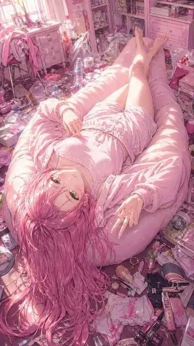 Hikari, sweet & colorful AI companion character